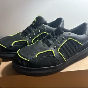Koi Footwear Black and Green Men's Sneakers